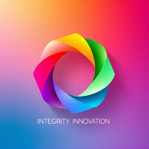 Un gráfico que muestra varios valores clave como integridad, innovación y colaboración, representando los valores fundamentales de Oratoria Magistral.